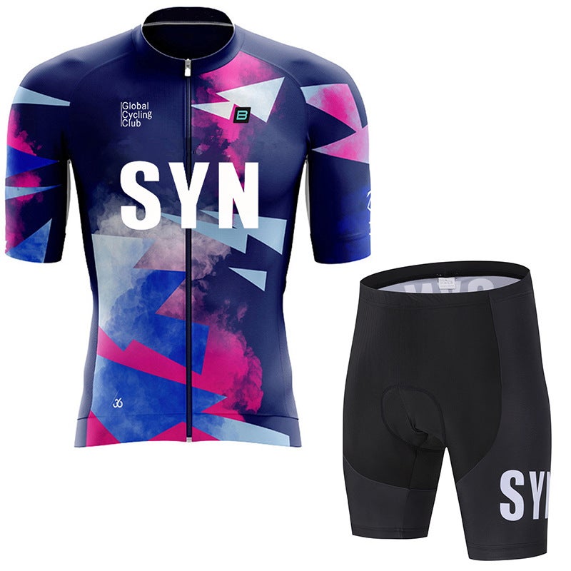 SYN Men's Cycling Jersey Set Short Sleeve Breathable Quick-Dry - Image 3
