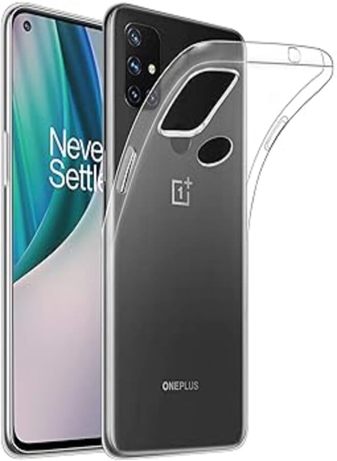 Generic - 32nd Clear Gel Series - Transparent TPU Silicone Clear Gel Case Cover for OnePlus Nord N10 5G, Crystal Gel Ultra Thin Case - Clear - Image 1