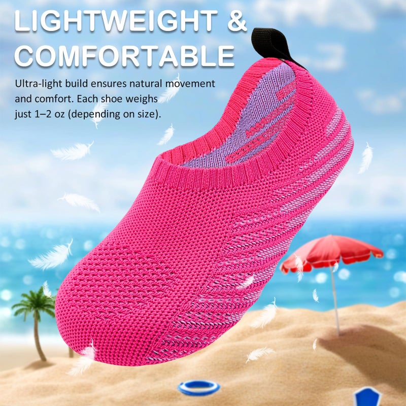 ANLUKE Kids Water Shoes Girls Boys Slippers Swimming Shoes Barefoot Quick Dry Aqua Socks - Image 3