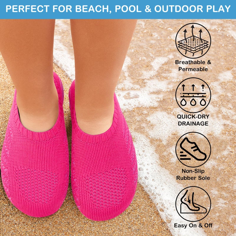 ANLUKE Kids Water Shoes Girls Boys Slippers Swimming Shoes Barefoot Quick Dry Aqua Socks - Image 2