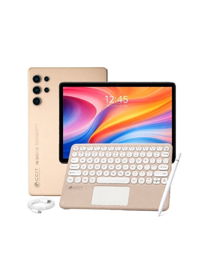 سي سي اي تي تابلت CCIT Tab G25 شاشة 10.1 بوصة + رام 16GB وذاكرة 1TB + بطارية 10000mAh + كيبورد وقلم + يدعم 5G + أندرويد 15 - Image 1
