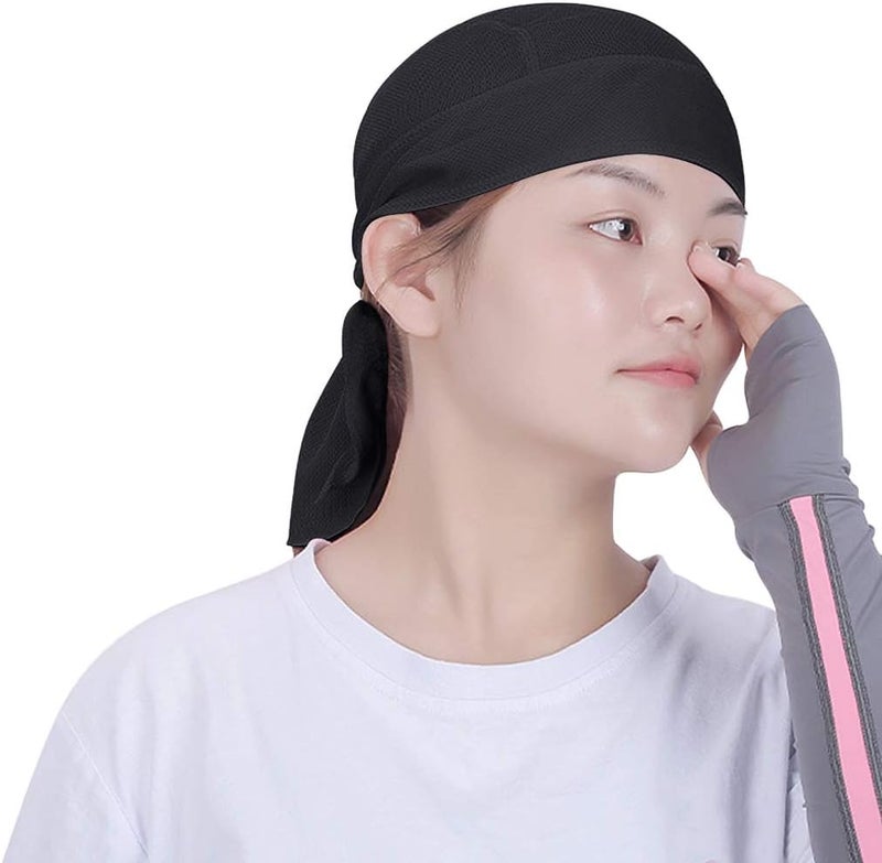 PURFUN Breathable Mesh Cycling Bandana Headscarf Adults Teens Adjustable Skull Cap Quick Dry Dance Motorcycle Biker Liner Head Wrap - Image 2