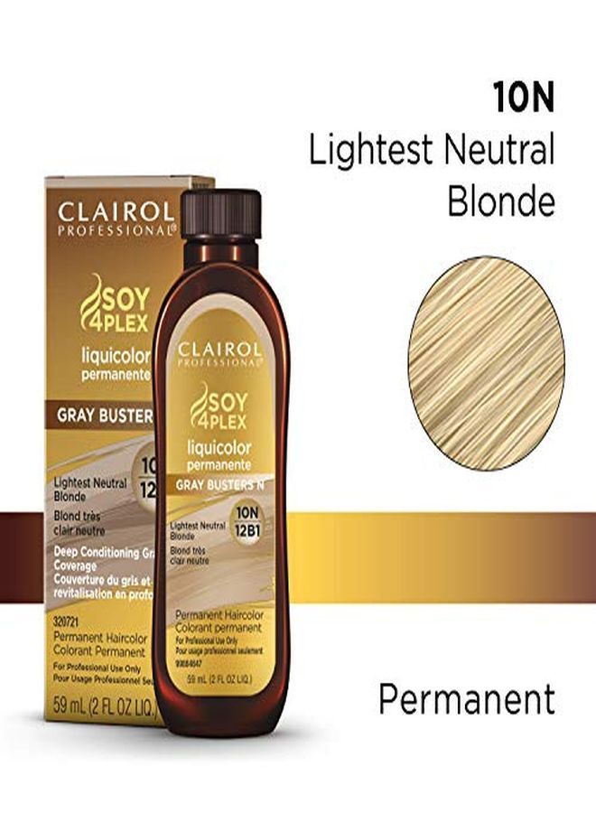 CLAIROL PROFESSIONAL لون سائل دائم للشعر الأشقر، 10N أشقر محايد فاتح، 2 أونصة  - Image 3
