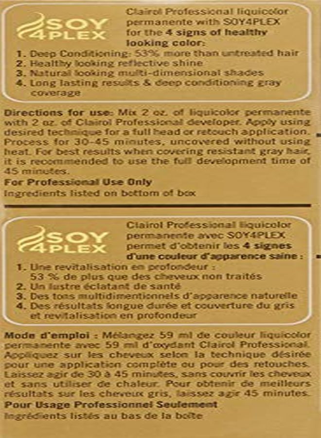 CLAIROL PROFESSIONAL لون سائل دائم للشعر الأشقر، 10N أشقر محايد فاتح، 2 أونصة  - Image 2