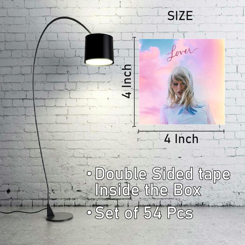 SAW ملصقات ألبوم الموسيقى - حزمة من 70 | 4 × 4 بوصات | فن جمالي | ملصقات ديكور الجدران لغرفة المعيشة، غرفة النوم، المنزل والمكتب - Image 4