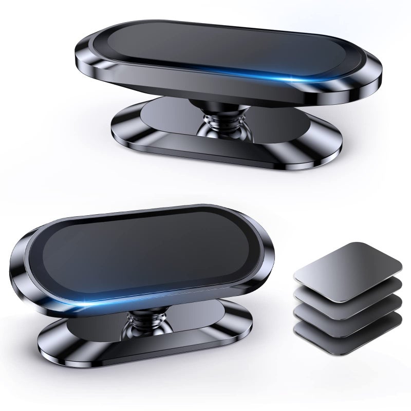 Coolpow ã€2-Packã€‘ Magnetic Phone Holder for Car Dashã€Strong Magnetã€‘ Magnetic Car Phone Holder Mount ã€4 Plateã€‘ Phone Holders for Your Car Phone Mount for Car Dashboard Cell Phone Car Mount for iPhone Samsung - Image 1