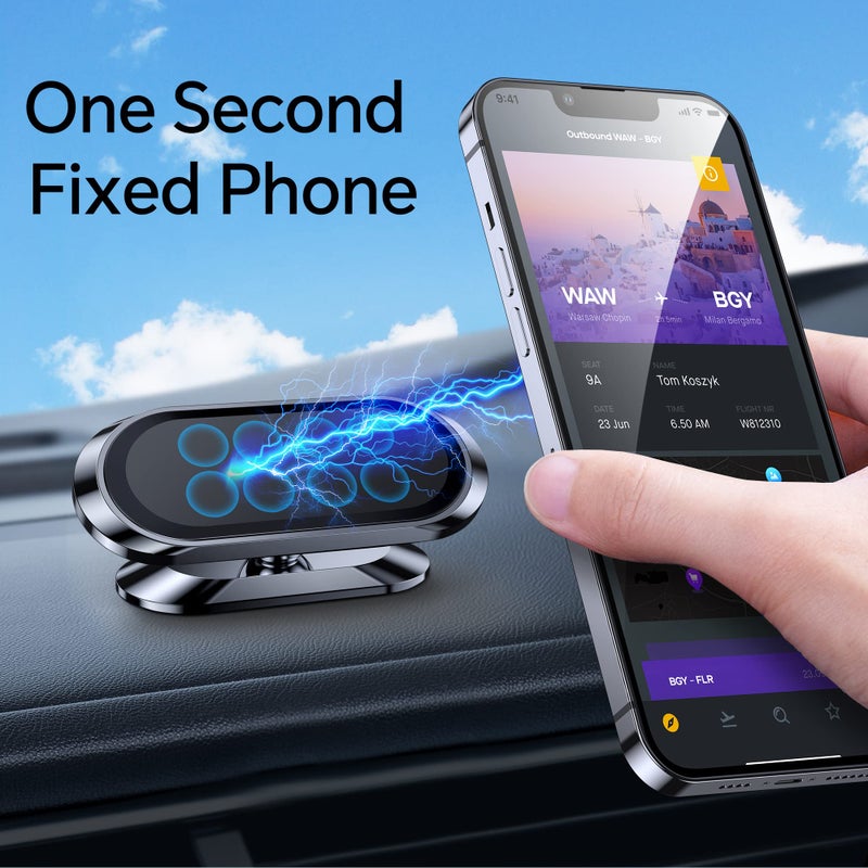 Coolpow ã€2-Packã€‘ Magnetic Phone Holder for Car Dashã€Strong Magnetã€‘ Magnetic Car Phone Holder Mount ã€4 Plateã€‘ Phone Holders for Your Car Phone Mount for Car Dashboard Cell Phone Car Mount for iPhone Samsung - Image 2