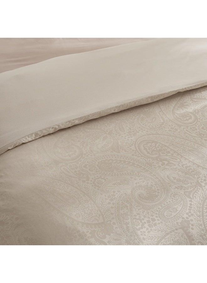 Home Box Opulent Luxe Printed 3-Piece Cotton Jacquard Super King Duvet Cover Set - 220x240 cm  - Image 5