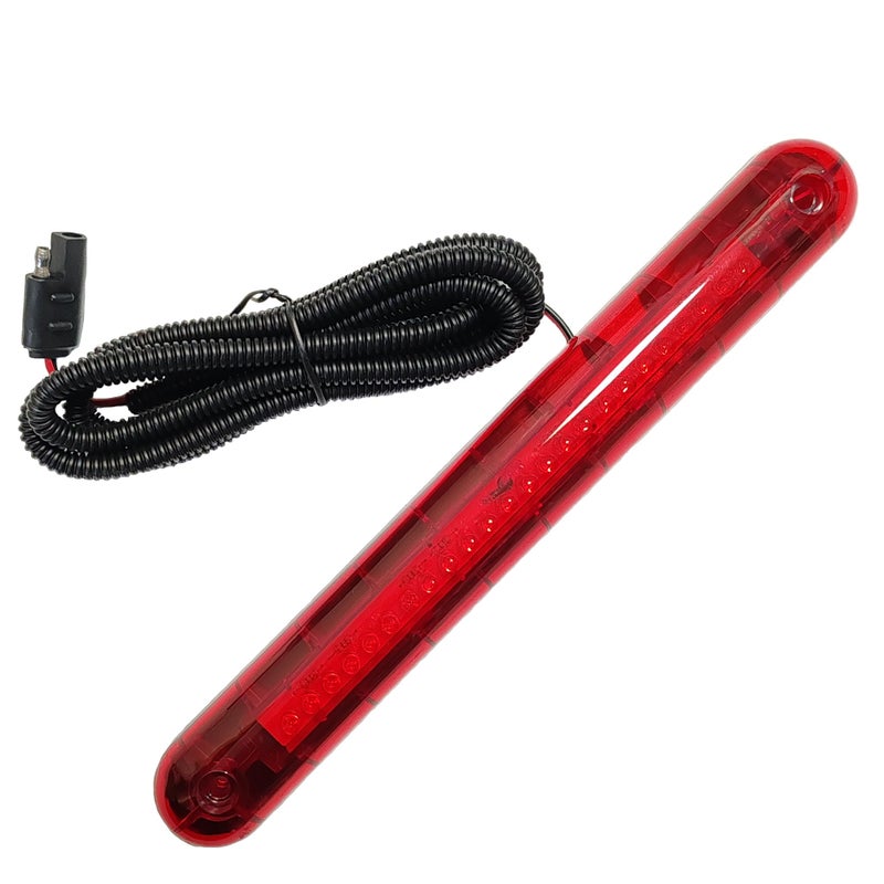 CYDZSW Third Brake Light Assembly 12V Universal,3rd Brake Lights Bar 24 LED,Stop Light Lamp Strip,Camper Shell Trailer Cargo High Mount Brake Light(Red) - Image 1