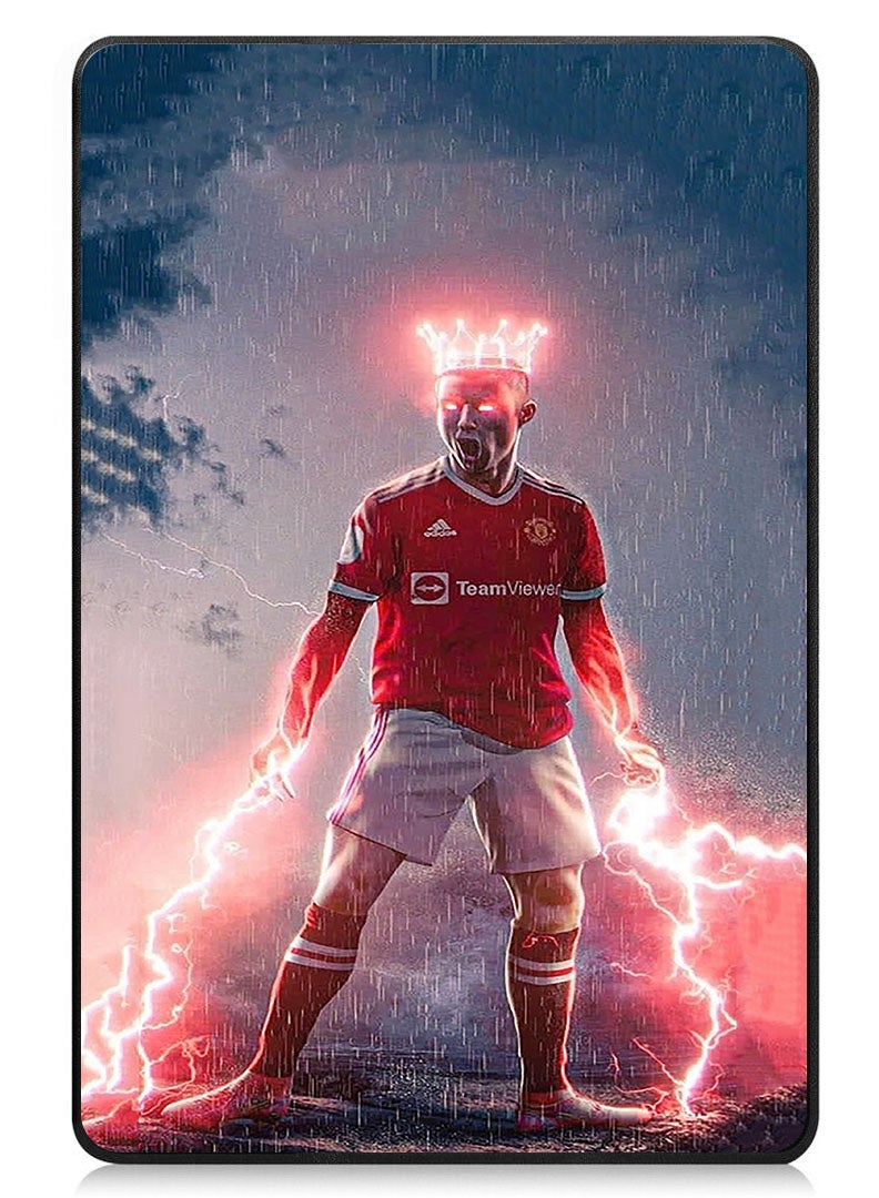 Theodor Protective Flip Case For Samsung Galaxy Tab S6 Lite 10.4 Inch 2024/2022/2020, With Trifold Stand Auto Wake Sleep Shockproof Cover Ronaldo 2 - Image 1