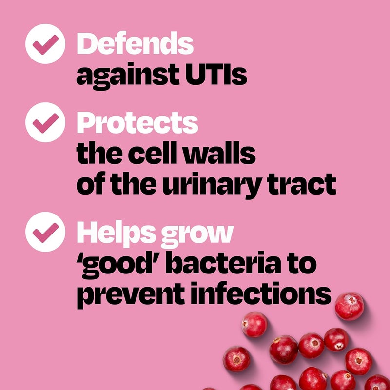 Cystex Urinary Tract Infection Support  Prevention  Cranberry Prebiotic Supplement with DMannose  Vitamin C for UTI Protection  Urinary Health Maintenance  76 oz  2Pack - Image 2