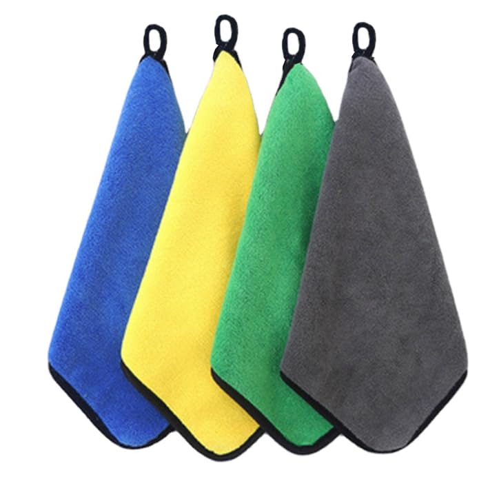 MAX Microfiber Cloth for Car Cleaning (600 GSM, Pack of 4, 40x40 cm, Multi-Colour) Double Sided, High Density, Thick Plush Towel for Car Detailing, Cleaning, Washing and Polishing - Image 2