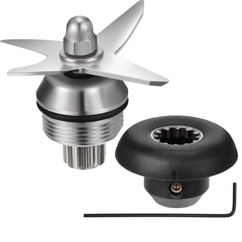 مجموعة شفرات الخلاط من فريندا 3 قطع 6 شفرات ثلج جاف مع مجموعة مفاتيح تشغيل بديلة لأجزاء خلاط فيتاميكس متوافقة مع فيتاميكس 1151 1152