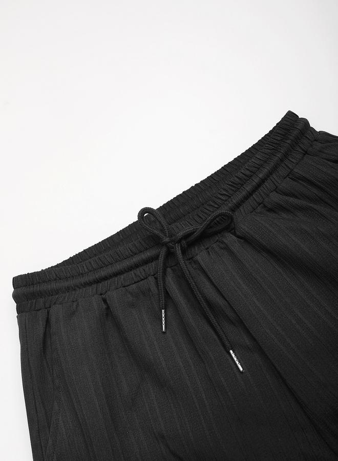 Take Two Solid Short Sleeve Shirt and Pants Co-Ords by Styli  - Image 3
