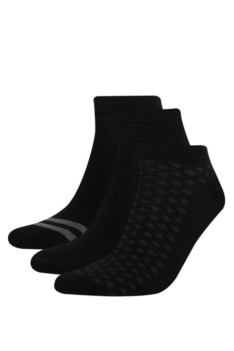 Black Man Man Striped 3 piece Short Socks Casual
