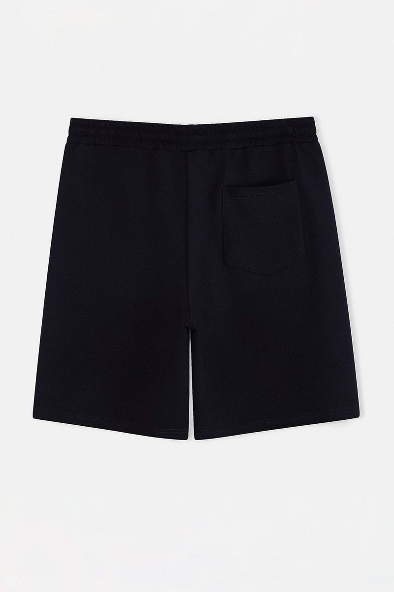 trendyol Plus Size Navy Blue Regular/Normal Cut Mid-Length Elastic Waist Color Paneled Shorts Tmnss23Sr00046 - Image 5