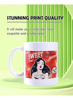 erorex Matte Waterslide Decal For Inkjet And Laser Printers No Need Spray Coating White 8.5X11 Inch Water Slide For Diy Tumbler Mug Nail Crafts 5 Sheets  - Image 4