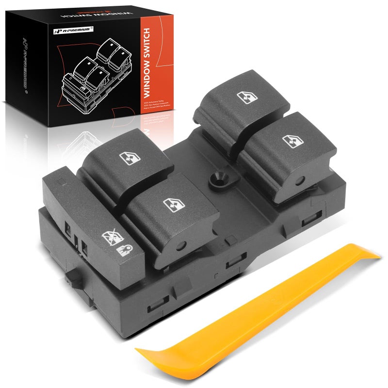 A-Premium APremium Master Power Window Switch Compatible with Cadillac SRX 20132016 ATS 2013 Front Left Driver Side - Image 2
