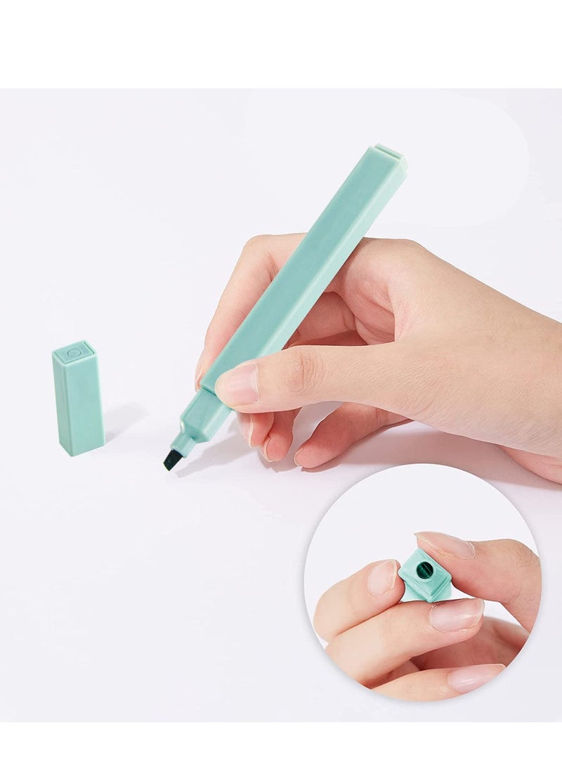 Excefore Highlighters, Mild Assorted Colours Highlighters Pens, Aesthetic Cute Pastel Highlighter With Chisel Tip, No Bleed Dry Fast Easy to Hold, for Bullet Journal, Notes, School Supplies, 6 Pack - Image 2