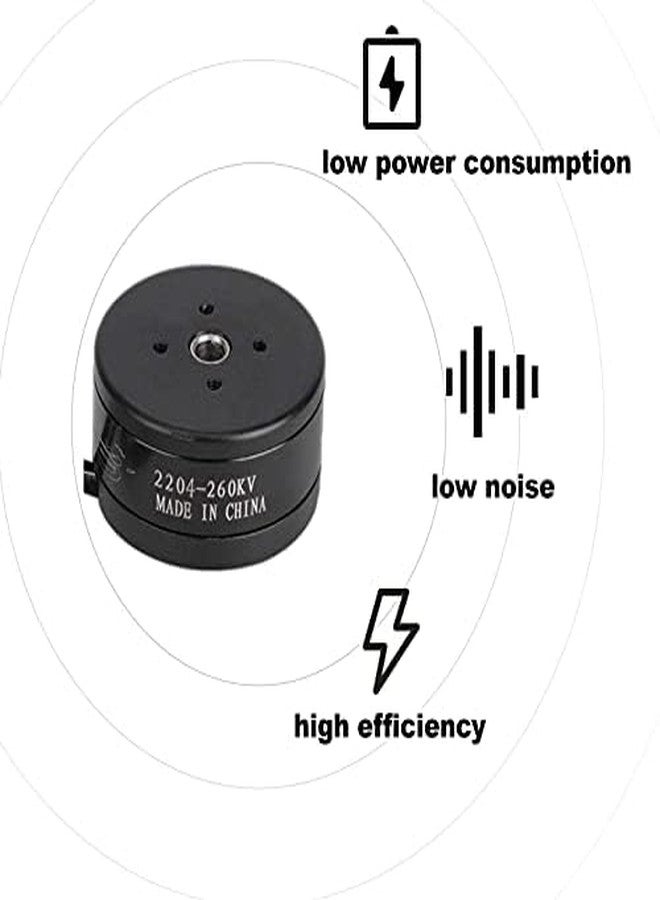 DAUERHAFT Drones Brushless Motor, Outdoor 260KV, 80t 1 3A Hollow Shaft Drones Brushless Motor, Low Noise and Low Power Consumption, for RC Drones, Camera((2204))(2pcs) - Image 5