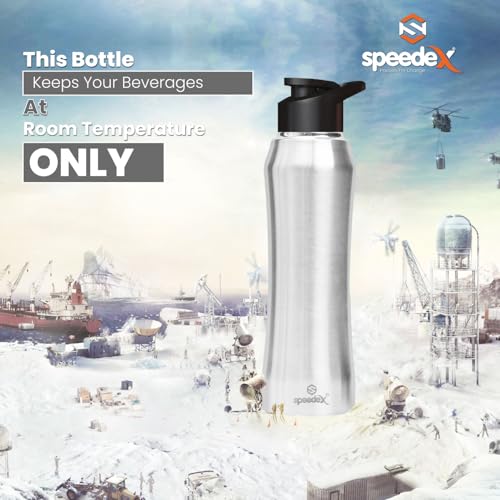 Speedex Stainless Steel Matt Water Bottle 1 Litre with Sipper Cap – Leak-Proof, Durable, Lightweight | Ideal for Office, School, Travel | Single Bottle (1000ml) - Image 4