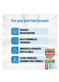 Kerasal Kerasal Multi-Purpose Nail Repair, Nail Solution for Discolored and Damaged Nails, 0.43 fl oz  - Image 5