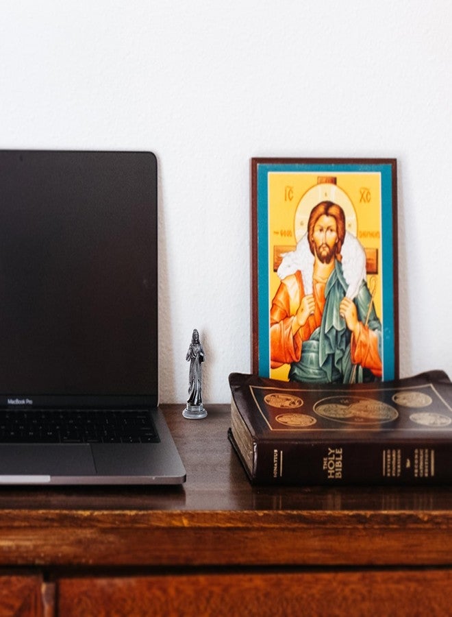 KOMI Dashboard Jesus for Car Accessory Sacred Heart Jesus Statue Christian and Catholic Figurines, Religious Gifts Gifts Home Office Table Decor - Image 5