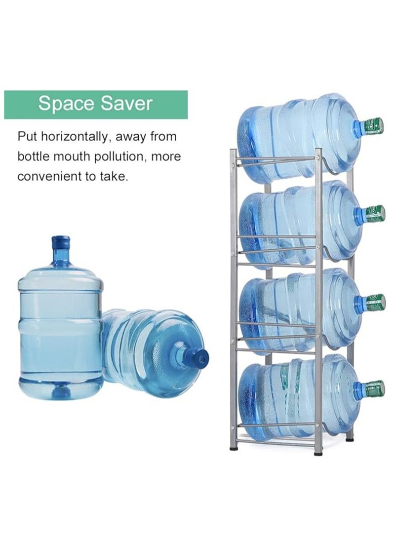 Generic - Water Bottle Storage,4 Tier Water Bottle Holder Shelf Heavy Duty Water Bottle Stand Storage for Home Kitchen and Office - Image 1