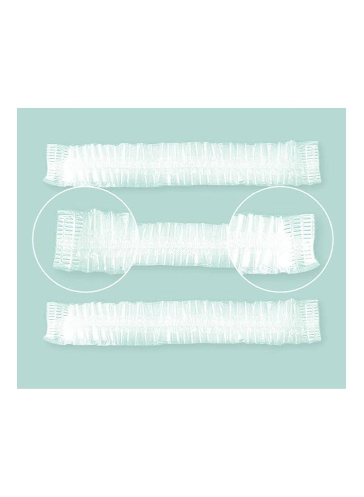 100 Plastic Bags with Flexible Edges for Covering Food Dishes and Keeping It Fresh, Dust-Proof, for Kitchen and Refrigerator, by Leugere. - Image 3