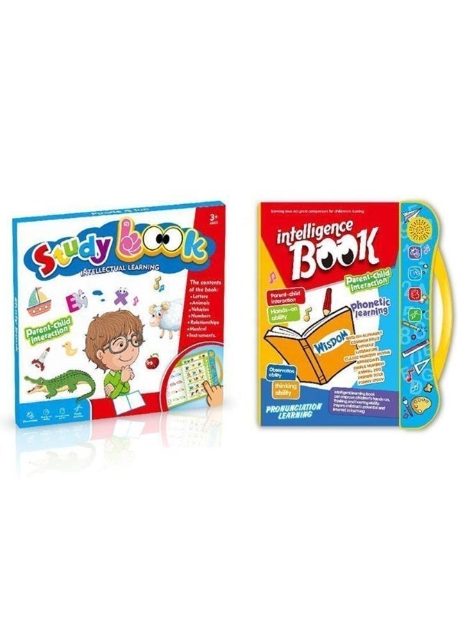 Twisoo Children English Learning Touch Reading Sound Book for Kids, Interactive Audio Electronic E-Book with Touch-Read Technology, Speaking Words, Letters, and Educational Sounds - Image 1