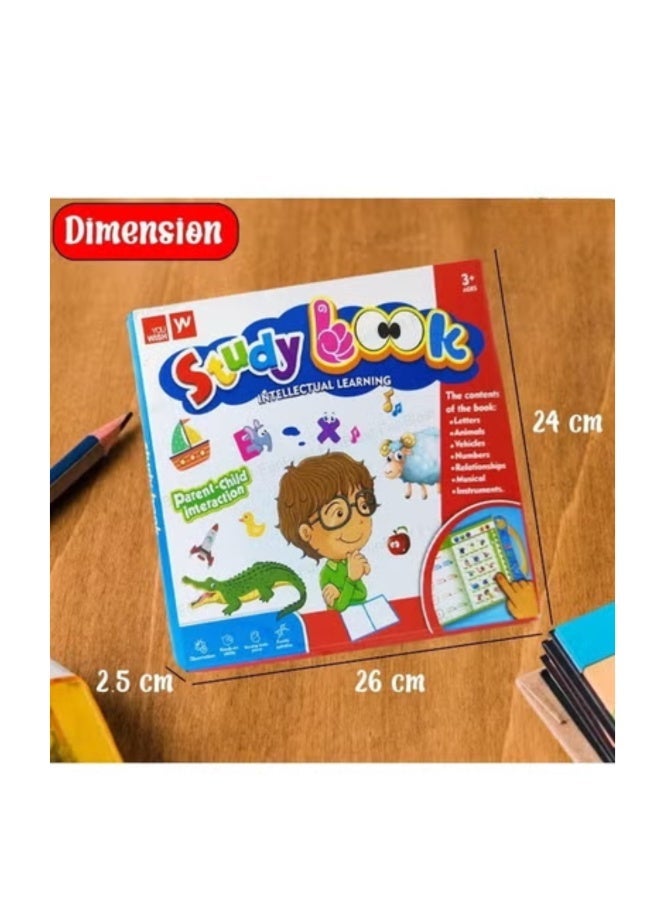 Twisoo Children English Learning Touch Reading Sound Book for Kids, Interactive Audio Electronic E-Book with Touch-Read Technology, Speaking Words, Letters, and Educational Sounds - Image 3