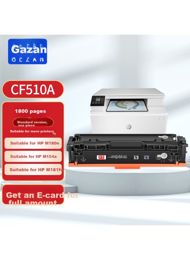 Gezan Cf510a Toner Cartridge Compatible With Hp M180n Toner Cartridge M154a Ink Cartridge Hp 204a M181fw Toner Powder Color Laserjet Pro M154nw Printer Easy-to-add Toner Cartridge Black - Image 4