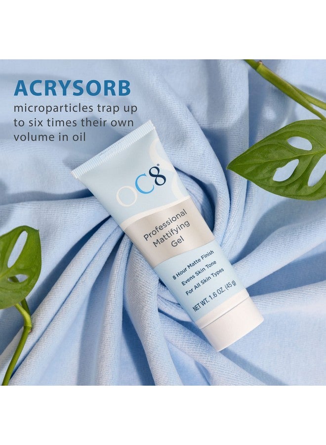 oc 8 OC Eight Professional Professional Anti Shine Mattifying Gel: Oil Control Mattifier Formula for Face - Matte Finishing Gel Controls Oily Skin and Reduces Shine and Redness for Eight Hours - 1.6 Ounces - Image 5