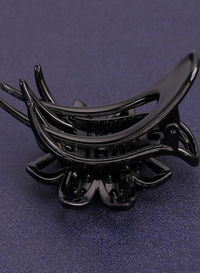 YANWENX Flower Rhinestones Hair Clips Duckbill Clip Ponytail Clips Hair Barrettes Decorative Clips Hair Accessories for Women (Purple Pack Of 1) - Image 5