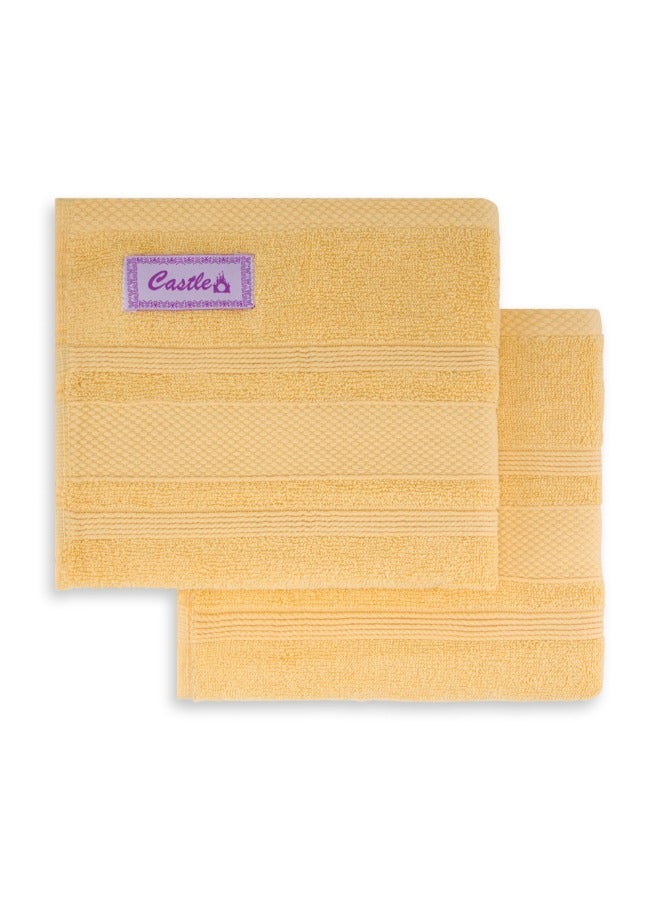 BYFT Home Castle (Cream) Premium Cotton Hand Towel (50 X 90 Cm-Set Of 1) Highly Absorbent, High Quality Bath Linen With Diamond Dobby 550 Gsm - Image 5