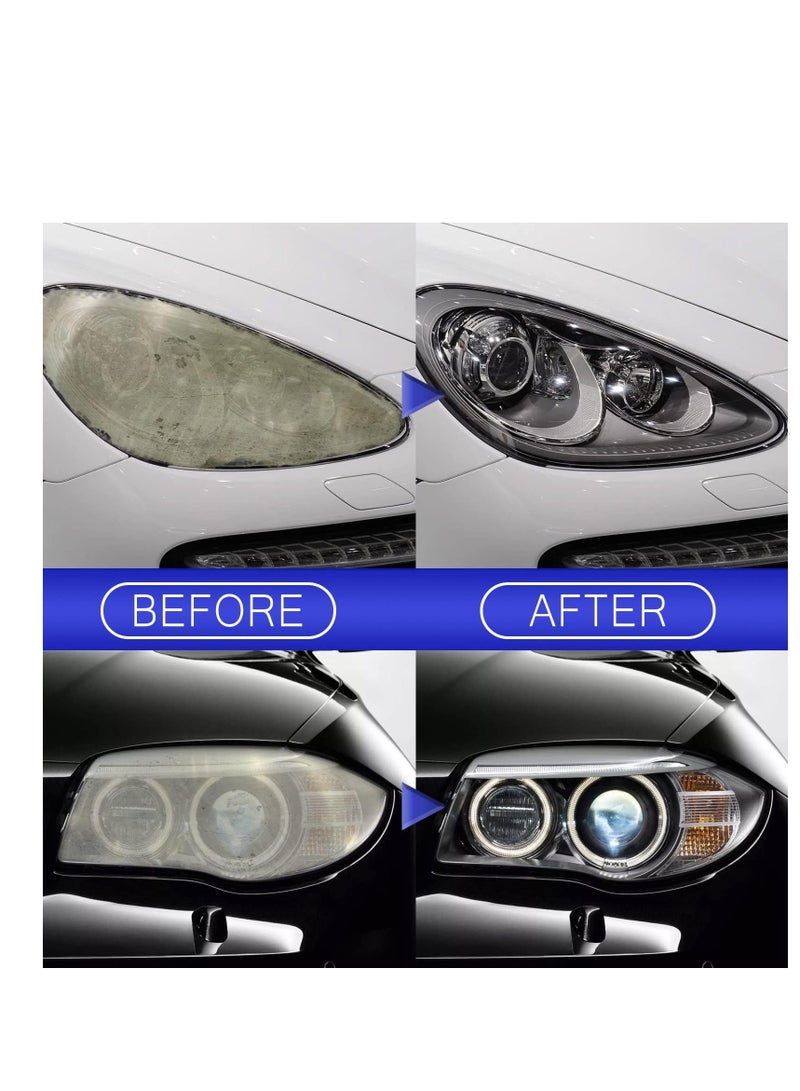 SYOSI Car Headlight Repair Fluid, Innovative Headlight Repair Polish, Headlight Cleaner and Restorer Kit, Headlight Restoration Fluid, Scratch Removal Spray for Head Light Lens (50ml, 2pcs) - Image 3