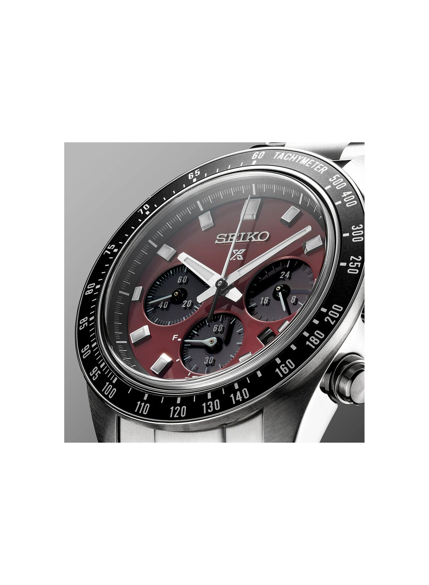 Seiko Seiko Prospex Speedtimer Solar Chronograph with Red Dial