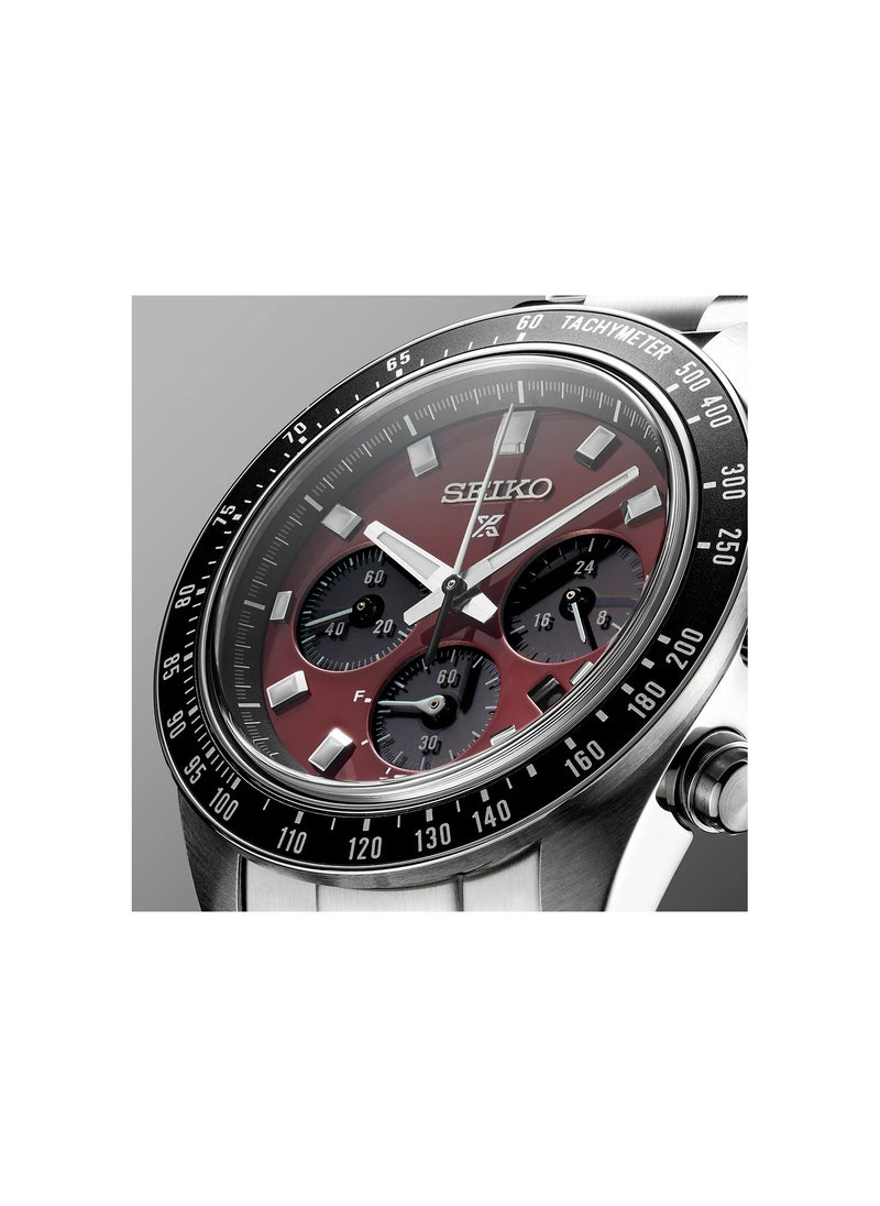 Seiko - Seiko Prospex Speedtimer Solar Chronograph with Red Dial SSC927 - Image 1