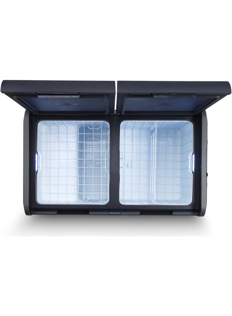 Dometic CFX5 95DZ Performance Dual-Zone Compressor Cooler, 94 Liters Capacity, 46 dB(A) Noise, LED Interior Light, USB Port, Basket, Drain Plug, Dual Zone, Bluetooth, Black | CFX5 95DZ - Image 5