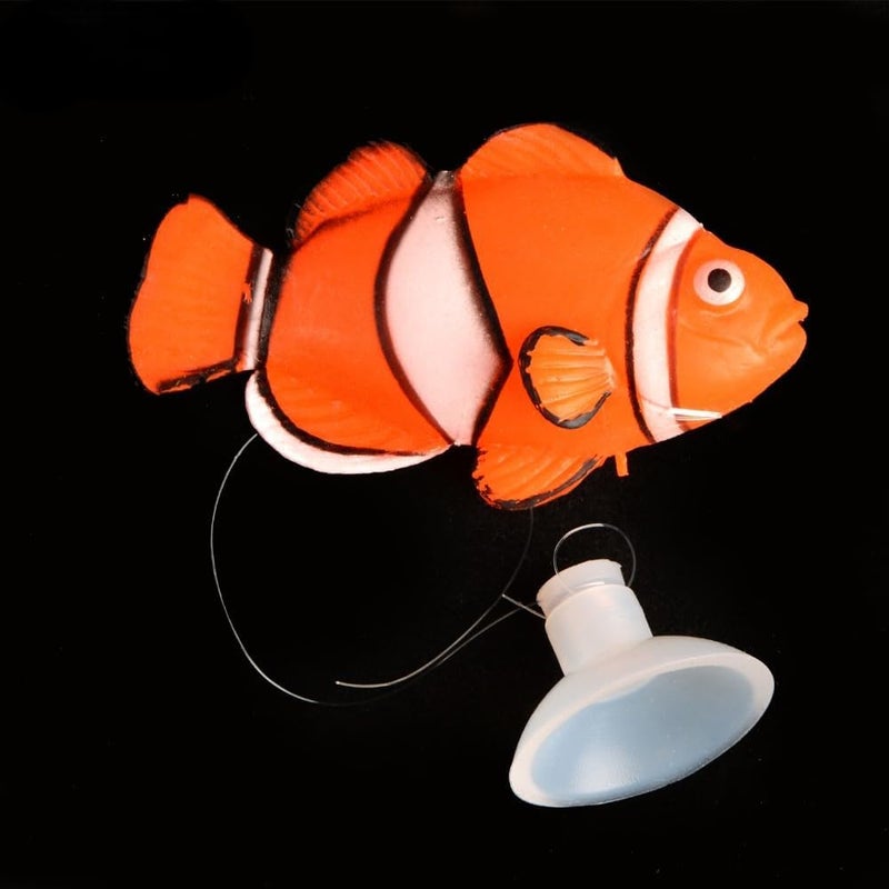 VAYINATO ® 2 Pcs Silicon Floating Simulating Fake Fish for Aquarium Fish Tank Decorations | No Harm to Fish | Looks Like Real Fish by Petzlifeworld (Nemo + Discus Fish) - Image 5