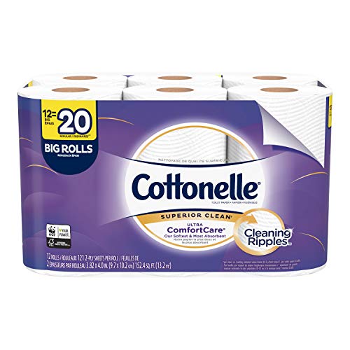 Cottonelle Ultra ComfortCare Soft Toilet Paper, 12 Big Rolls, Bath Tissue - Image 4