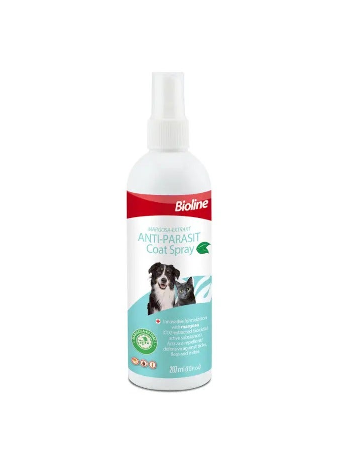 بايولاين بخاخ Bioline المضاد للتطفل (البراغيث والقراد) [الحجم - 207 مل ، نكهة - مارغوسا]