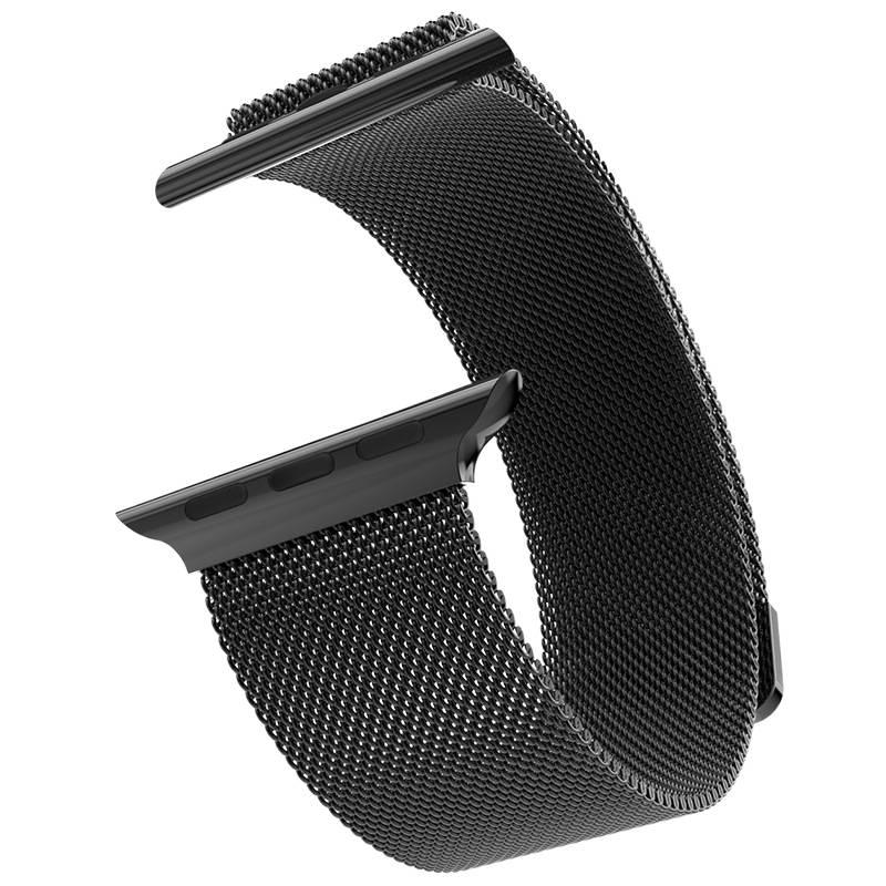 QX سوار ساعة ذكية سوار معدني من الستانلس ستيل متوافق مع Apple Watch / SE بملاءمة قابلة للتعديل وحزام بديل بتصميم معدني أنيق باللون Gold قابل للتعديل باللون الذهبي - Image 3
