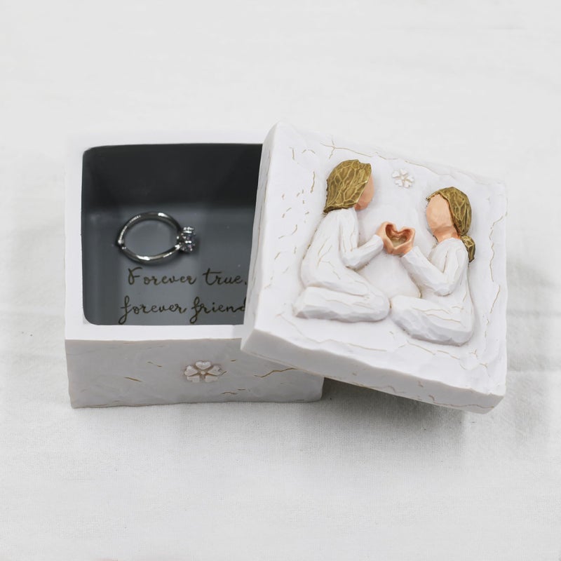 AcowSpt Best Friend Birthday Gifts for Women  Birthday Gifts for Women Friendship  Sister Birthday Gifts  Gifts for Sister  Bestie Gifts for Women  Sculpted Hand-Painted Keepsake Box - Image 2