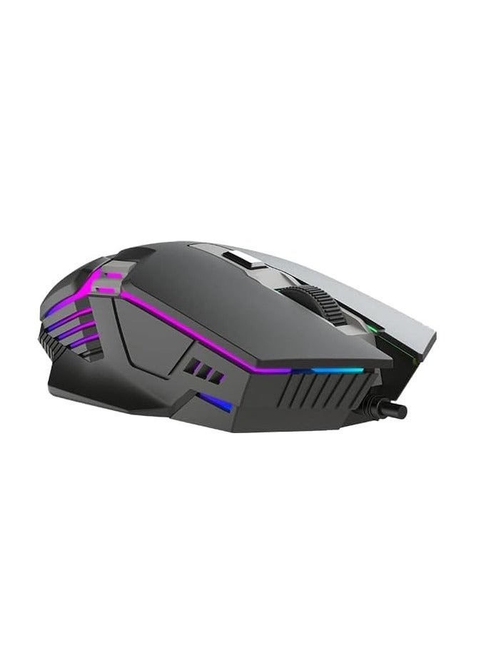 إكسترايك-مي ماوس الألعاب السلكي XTRIKE ME GM 110، Elite RGB، أسود/رمادي/أحمر/أزرق - Image 4