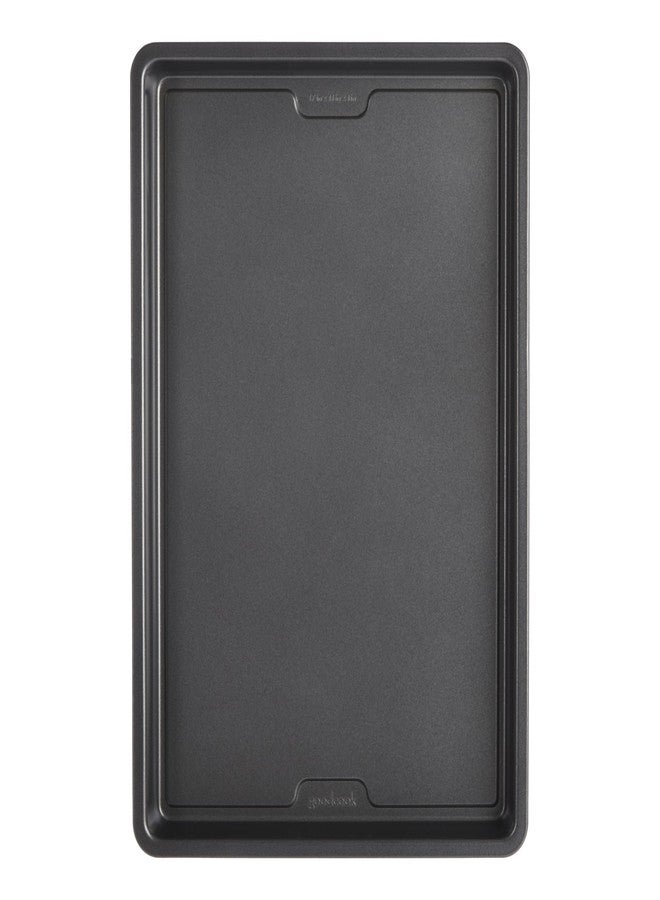 صينية خبز كبيرة من GoodCook PRO، غير لاصقة، مقاومة للتشوه والخدوش، آمنة للغسل في غسالة الأطباق، مصنوعة من الفولاذ الكربوني لخبز متساوٍ، آمنة للاستخدام في الفرن حتى 480 درجة فهرنهايت، مقاس 11 × 17 بوصة، لون رمادي - Image 1