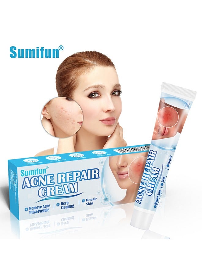 Sumifun Acne Repair Cream - Acne Removing Cream Repairs Acne Pits, Lightens Acne Marks and Spot Removing Cream Moisturizes and Shrinks Pore Set,Day and Night Use 20g - Image 1