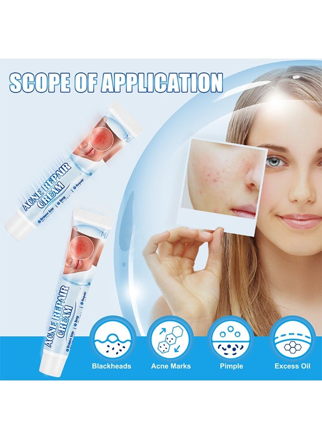 Sumifun Acne Repair Cream - Acne Removing Cream Repairs Acne Pits, Lightens Acne Marks and Spot Removing Cream Moisturizes and Shrinks Pore Set,Day and Night Use 20g - Image 4