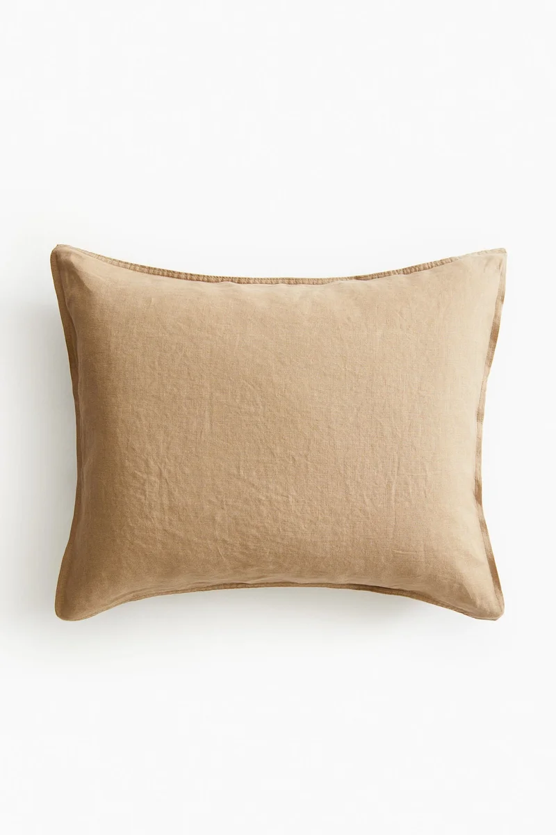 H&M Washed linen pillowcase