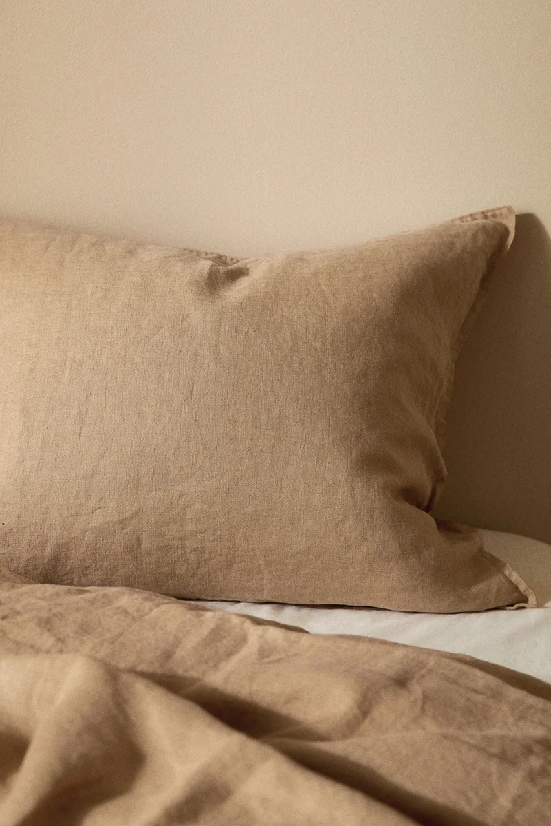 H&M Washed linen pillowcase